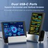 Sikai 3.5 inch Mini Screen PC Parts,IPS Screen/USB-c Port,PC Temperature Display AIDA64, Compatible with Windows System PC Sensor Panel Display C