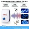 6 Packs Ultrasonic Pest Repeller, Electronic Pest Repellent Plug in Indoor Pest Control for Insect, Roach, Mice, Spider, Ant, Bug, Mosquito Repel