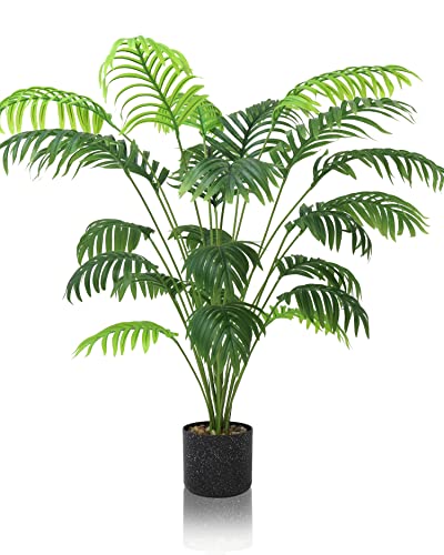 Artificial Palm Trees - Wansmart 95cm Areca and Golden Cane Palm Trees in Pot for Indoor/Outdoor Décor - Perfect for Home, Office, and Shopping M