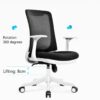 SLNFXC Home Computer Chair Ergonomic Office Chair Lift Swivel Chairs Mesh Staff Chair Chaise
