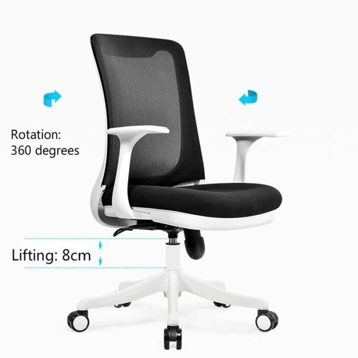 SLNFXC Home Computer Chair Ergonomic Office Chair Lift Swivel Chairs Mesh Staff Chair Chaise