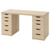 LAGKAPTEN/ALEX Desk,140x60 cm, durable and easy to care for. Desks for home. Desks & computer desks. Tables & desks. Furniture. (White)