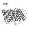12PCS Cat Scat Mat with Spikes, Cat Animal Spikes Repellent Deterrent Mat Plant Prickle Strip Dig Stopper with 12 Nails and 20 Cable Ties for Ind