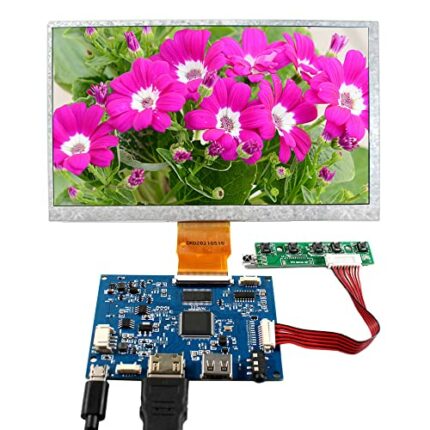 FanyiTek 7 inch VS070T-006A 1024x600 700nit IPS LCD Screen and HD-MI USB 50pin Control Board,Support 180°Image Rotation