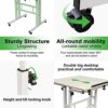 Ejoyous Mobile Computer Tables, Height Adjustable, Cart Mobile Desk, multifunctional mobile podium workstation, workstations office desk with 4 w