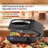TopStrong Air Fryer Grill Combo Indoor, 8-in-1 Air Fryer and Health Grill with Air Crisp, Roast, Broil, Pizza, Dehydrate, Bake, Grill and Manual,