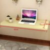 FALIYORS Household Wall-Mounted Computer Desk -Computer Workstations Wall-Mounted Folding Table for Office Home Kitchen, Drop-Leaf Book Desk, Map