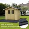 8.2x8.2ft Outdoor Storage Shed Floor Mat-Waterproof Outdoor Carport Mat-Anti-Slip Patio Furniture Mat for Protect The Storage Shed Floor from Wea