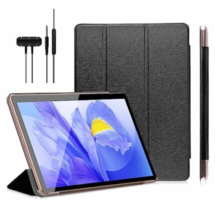 YOTOPT 10 Inch Tablet, Dual SIM Card, Android Tablet PC, 4GB RAM, 64GB ROM(256GB Expansion), 6000 mAh, HD IPS Screen, Tablet with Case, WIFI, Blu
