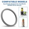 3 Pcs Silicone Replacement Seal Rings, Waterproof Gaskets Compatible with Nutribullet 600W 900W Blender, BPA-Free Durable Rubber Replacement Part