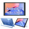 Android Tablet 10.1 inch,4GB RAM,128GB ROM (512GB Expandable),6000mAh Battery,Android 11 Google GMS Tablet,2MP Front Camera, 8MP Rear Camera,WiFi