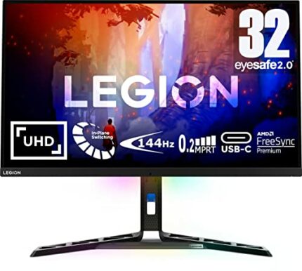Legion Y32p-30 (81.3 cm(31.5 Zoll), schwarz, Ultra-HD/4K, HDMI, DisplayPort, USB-C, AMD Free-Sync Premium, HDR 400, 144H