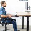 MILECN Large Keyboard Tray under Desk Pull Out with Extra Sturdy C Clamp Mount System, No Screw into Desk, Perfect for Home Or Office