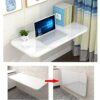 Folding Wall Mounted Table Multi-Function Wall Mount Laptop Desk Writing Desk Home Office Computer Desk, Drop Leaf Table,C-80 * 50cm/31.5 * 20in