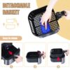 Air Fryer Oven, Uten 5.5L Oil Free Air Fryers for Home Use, LED Screen with Digital Display, Timer and Fully Adjustable Temperature Control for H