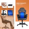 COMHOMA Office Chair, Ergonomic Gaming Chair for Home Office Computer Desk Chair with Armrest and High Back Support 30° Rocking Reclining Game Ch