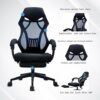 SLNFXC Ergonomic Mesh Office Chair High Back Computer Chair Desk Chair Mesh Chair with Thick Cushion Soft Adjustable (Color : Argento)