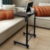 EYHLKM Height Adjustable Computer Game Desk for Bedroom Laptop Desks Movable Lifting Study Table Wooden Tables Home Furniture (Color : B, Size :