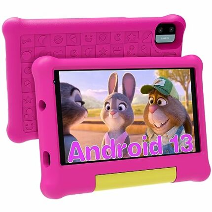 Maxsignage 7" Android 13 Kids' Tablet - Quad-Core, Shockproof Case & Stand - 2GB RAM, 32GB ROM - HD Display, 2MP Camera - Extended Battery - Pare