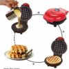 Candora Home Mini Waffle Maker Machine for Individual Waffles, Paninis, Hash Browns