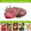 Bonsenkitchen Vacuum Food Bags 15x25 cm 100 Vacuum Machine Bags - Embossed Vacuum Bags for Food Storage and Sous Vide Cooking & Boilable - VB3204