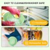 Silicone Air Fryer Liners 2Pcs Reusable Air Fryer Silicone Pot Air Fryer Accessories, Replacement for Disposable Parchment Paper Liner Silicone B