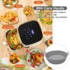 2 Air Fryer Silicone Pot Extra Large Capacity 8.5inch, Silicone Air Fryer Liner, Reusable Non-Stick Air Fryer Basket Silicone, for Oven, Air Frye