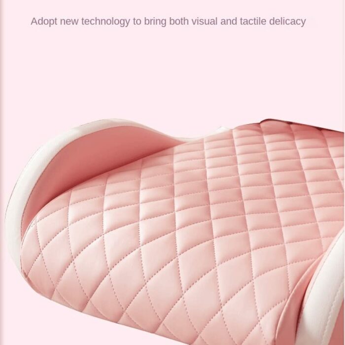 n/a Ergonomic Leather Chair Girls Home Office Comfortable Game Swivel Chair Gamer Live Computer Chair (Color : Argento, Size : Talla �nica)