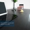 Foxemart Writing Computer Table Modern Sturdy Office Desk 32" PC Laptop Notebook Study Desk for Home Office Workstation, Black