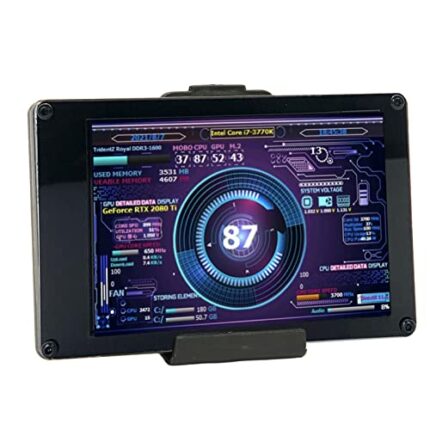 Bewinner 3.5 Inch IPS USB Mini Screen, PC CPU RAM HDD Data Monitor, AIDA64 Computer Temperature Display USB C Sub Screen for PC Computer Case
