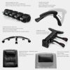 n/a Executive Office Comfort Core Cushions, Ergonomic High Back Chair, Bonded Leather, Black