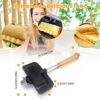 Removable Toasted Sandwich Maker Double-Sided Gas Sandwich Maker, Hand Toaster Sandwich Maker Non-Stick Grill Cheese Maker, Camping Toastie Maker