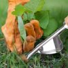 Zhongtou Dandelion Removal Tool Hand Weed Puller Root Remover Weeder Tool Long Handle Stainless Steel Patio Weed Remover Tool for Grass Block Pav