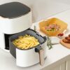 2 Pack Square Air Fryer Silicone Liner, 8.3 Inch Large Reusable Air Fryer Liners Fit for 4 to 7 QT Tower Oven, Air Fryer Accessories for COSORI U