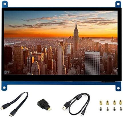7inch HDMI LCD 1024×600 Capacitive Touch Screen IPS Display for All Rev Raspberry Pi 4B/3B+/3B/2B/A+/Zero,BeagleBone Black Windows 10/8.1/8/7