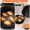 YINGRACE Air Fryer Accessories 7 Inch, 7PCS General Air Fryers Accessory with Silicone Air Fryer Liners Compatiable for Tower T17021 4.3L, Salter