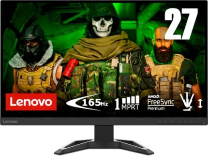 Lenovo G27-30 27 Inch Gaming Monitor | FHD, 1080p, 165Hz, 1ms, HDMI, DP | AMD Freesync | PS, Xbox, PC screen