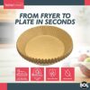 100pk Round Air Fryer Liners Disposable | 6.5 Inch Air Fryer Parchment Paper | Liners for Air Fryer Round | Paper Liners for Air Fryer Baskets |