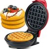 Candora Home Mini Waffle Maker Machine for Individual Waffles, Paninis, Hash Browns