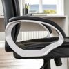 Vida Designs Charlton Executive Office Computer Chair, Black, Gaming Adjustable Swivel PU Faux-Leather