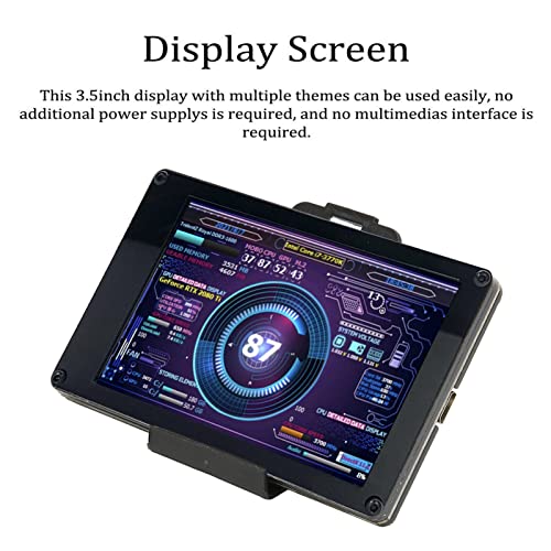 SUNGOOYUE Computer Temp Monitor, 3.5 Inch IPS USB Mini Screen Computer Temp PC CPU Data Monitor with Data Display for PC CPU RAM Data