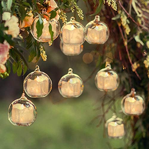 Led Tealight with Timer Battery-powered Flameless Flickering Candles for Party, Festival, Valentine's Day Decoration 12pcs, Children & Pet Friend