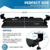 SONMINDRC Keyboard Tray Under Desk，Sturdy C Clamp Mount System,26.3" x 11" Slide-Out Computer Keyboard Drawer，Fits Full Size Keyboard and Mouse,f