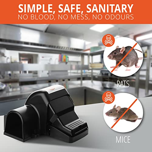 Ratkil Ultra Powerful Rat Trap - Large, Heavy Duty Trap That Kills Instantly | Professional Quality Rat Killer & Mouse Trap for Indoors & Outdoor