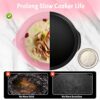 2PCS Reusable Silicone Slow Cooker Liners Reusable Fit 6-8 Quarts Crockpot Leakproof & Easy Clean Bags Liners, for Oval or Round Pot