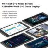 10.1 inch Tablet,Android 12 Tablets with Stand, 4GB RAM 64GB ROM (512GB Expandable Storage), 6000mAh Battery, HD IPS Screen, 2MP Front+8MP Rear C