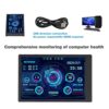 Annadue 3.5in IPS Computer Temp Monitor, PC Sensor Panel Display, PC CPU GPU RAM HDD Data Monitor Computer Temperature Display for Windows System