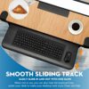 SONMINDRC Keyboard Tray Under Desk，Sturdy C Clamp Mount System,26.3" x 11" Slide-Out Computer Keyboard Drawer，Fits Full Size Keyboard and Mouse,f