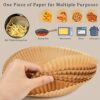 100PCS Paper Liners for Air Fryer Baskets,Paper Liner for 3L-5L Air Fryer Microwave Oven,Oil Proof,Baking Paper for Air Fryer Accessories,Waterpr