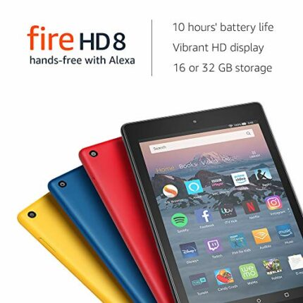 Fire HD 8 Tablet, 32 GB, Red—with Ads (Previous Generation - 8th)